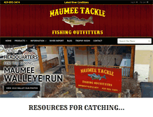 Tablet Screenshot of maumeetackle.net